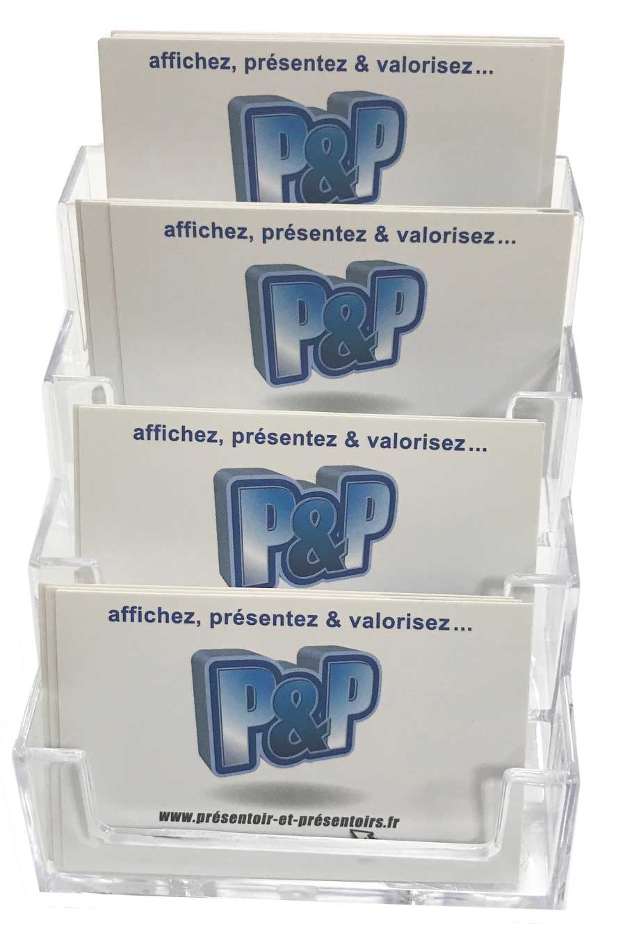 Porte cartes de visite 4 compartiments