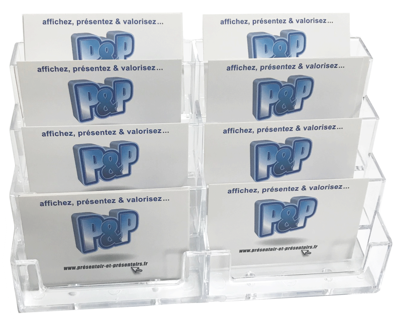 Porte cartes de visite 8 compartiments