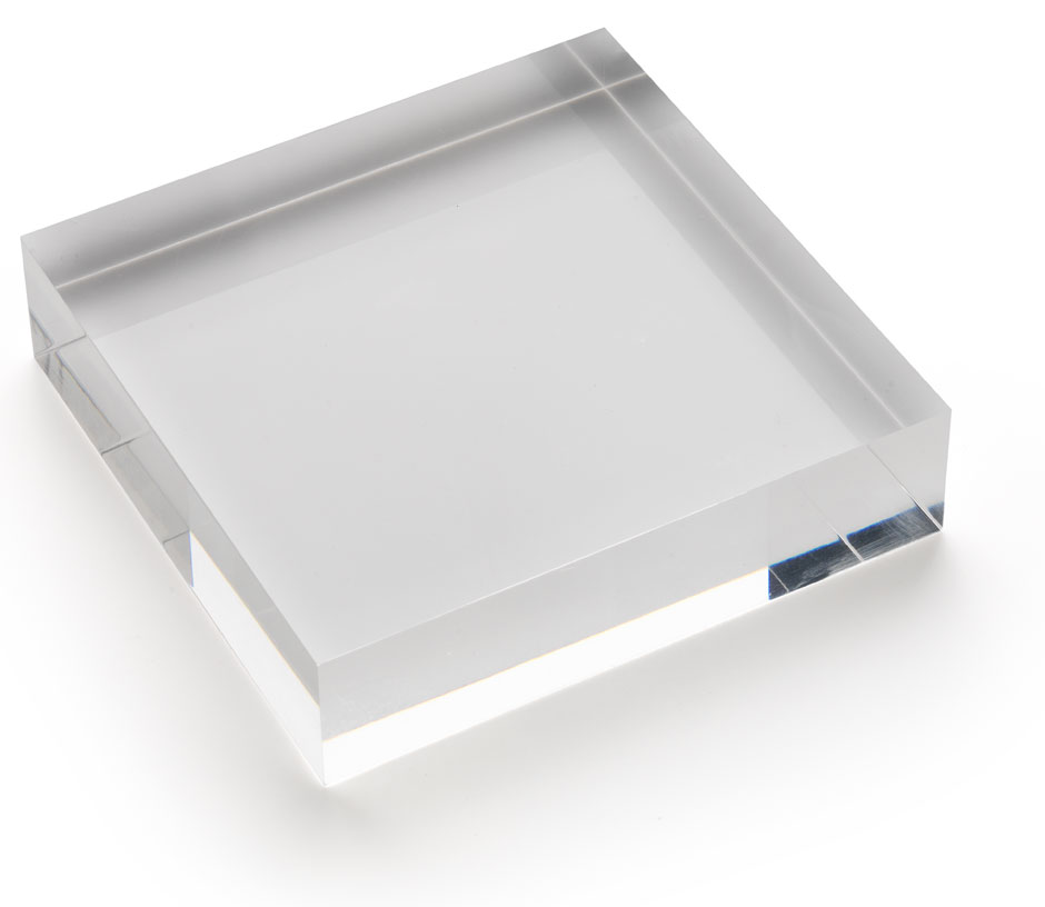 Bloc plexiglas d'agencement 100 x 25 x 100 mm