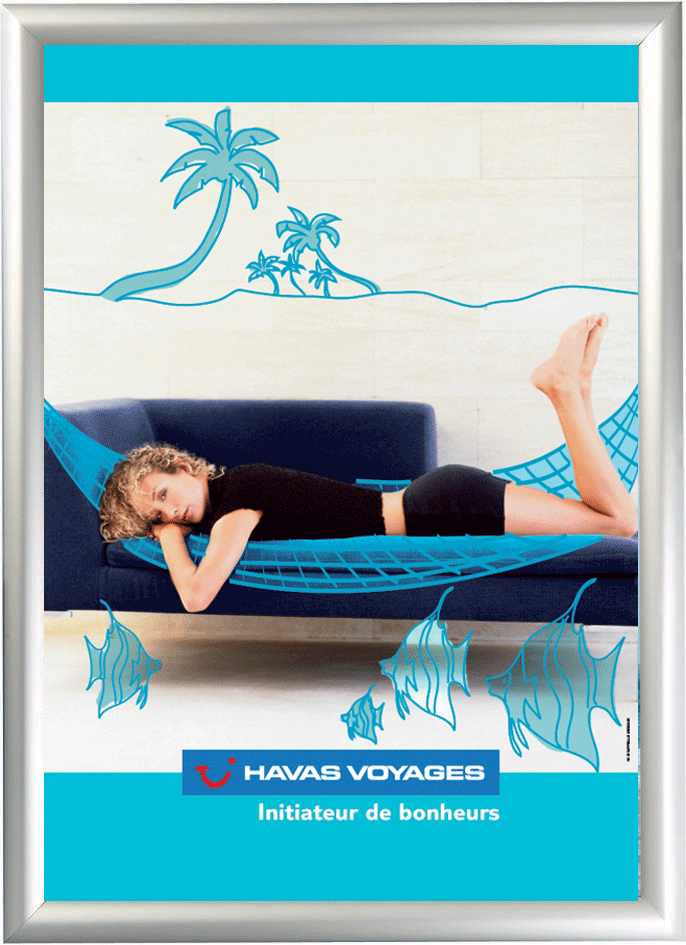 Cadre porte affiche A4 MCC1 25 mm