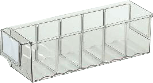 Bac divisible transparent LB 300 E TR