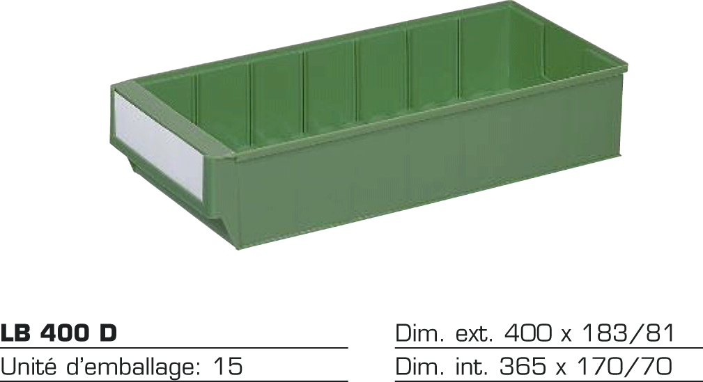 Bac divisible LB 400 D