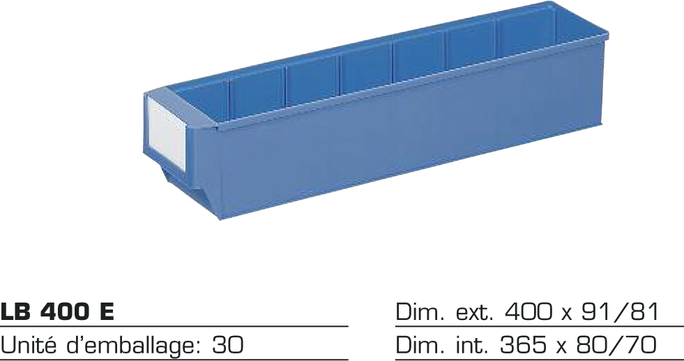 Bac divisible LB 400 E