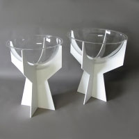 Bac soldeur plexiglas sur pied PVC21