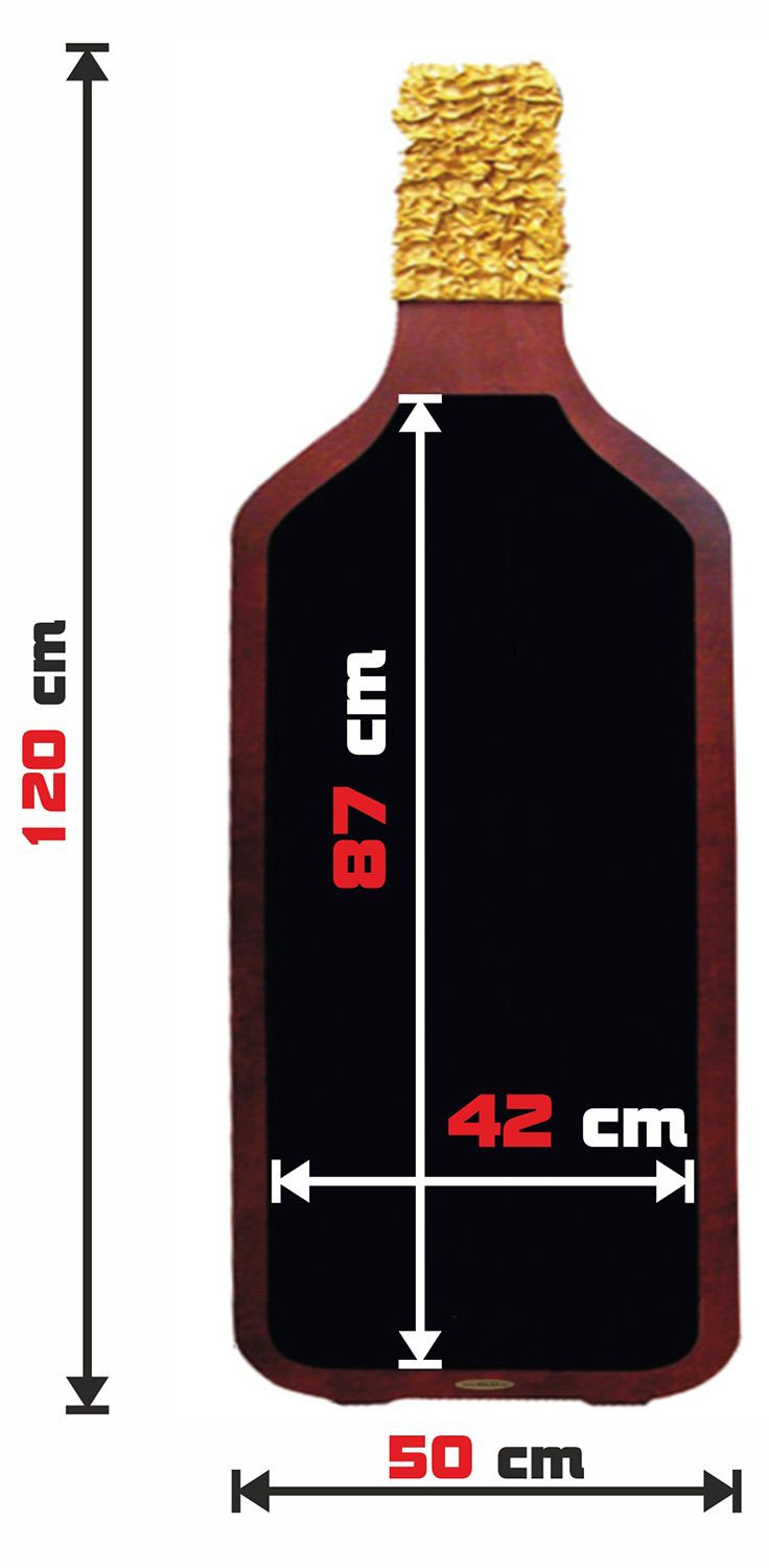 Chevalet stop trottoir ardoise BOUTEILLE
