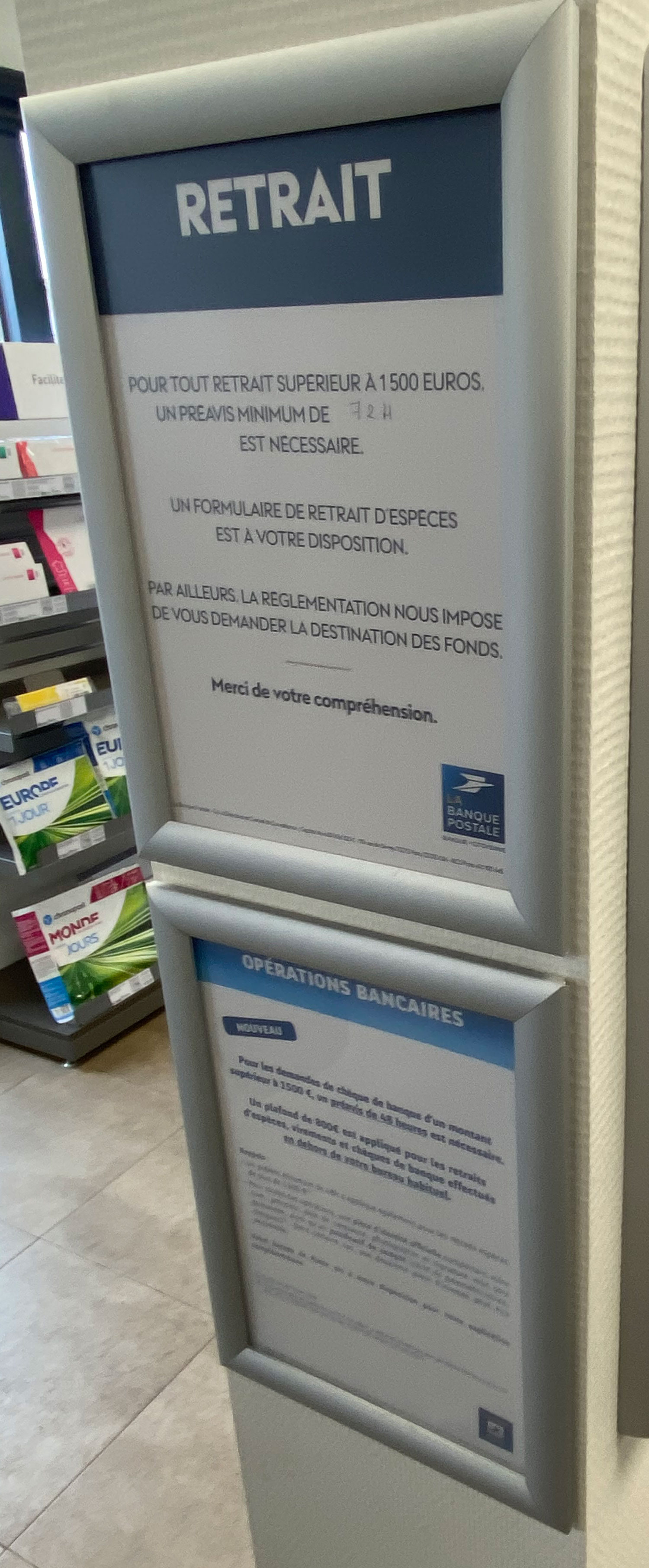 Cadre porte affiche A4 MCC1 25 mm