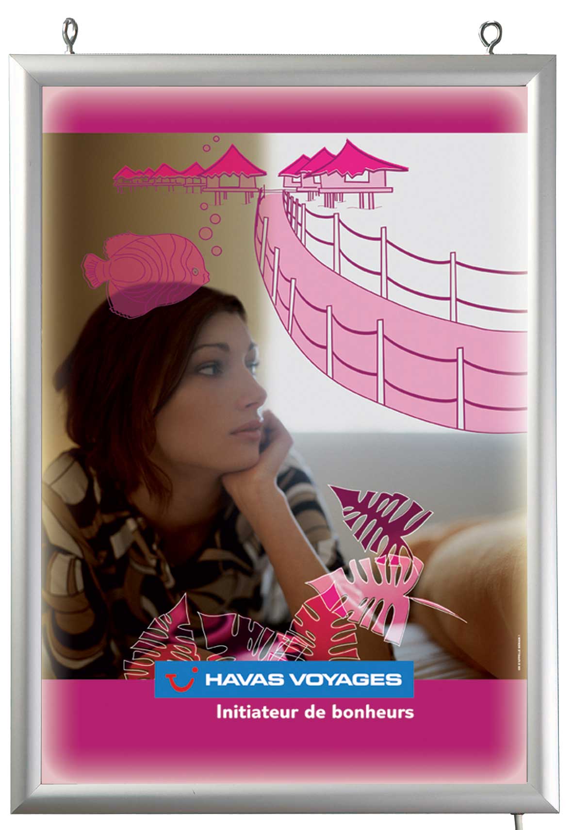 Cadre porte affiche A2 Lumineux