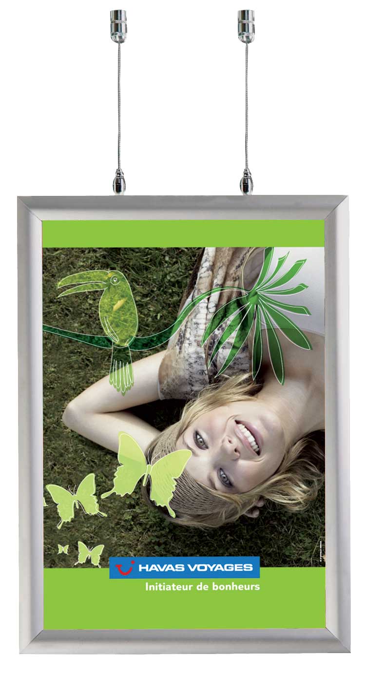 Cadre suspendu double face A2