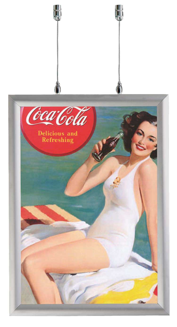 Cadre suspendu double face A1