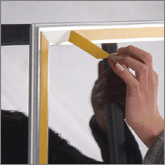 Cadre porte affiche A1 pour vitre et vitrine