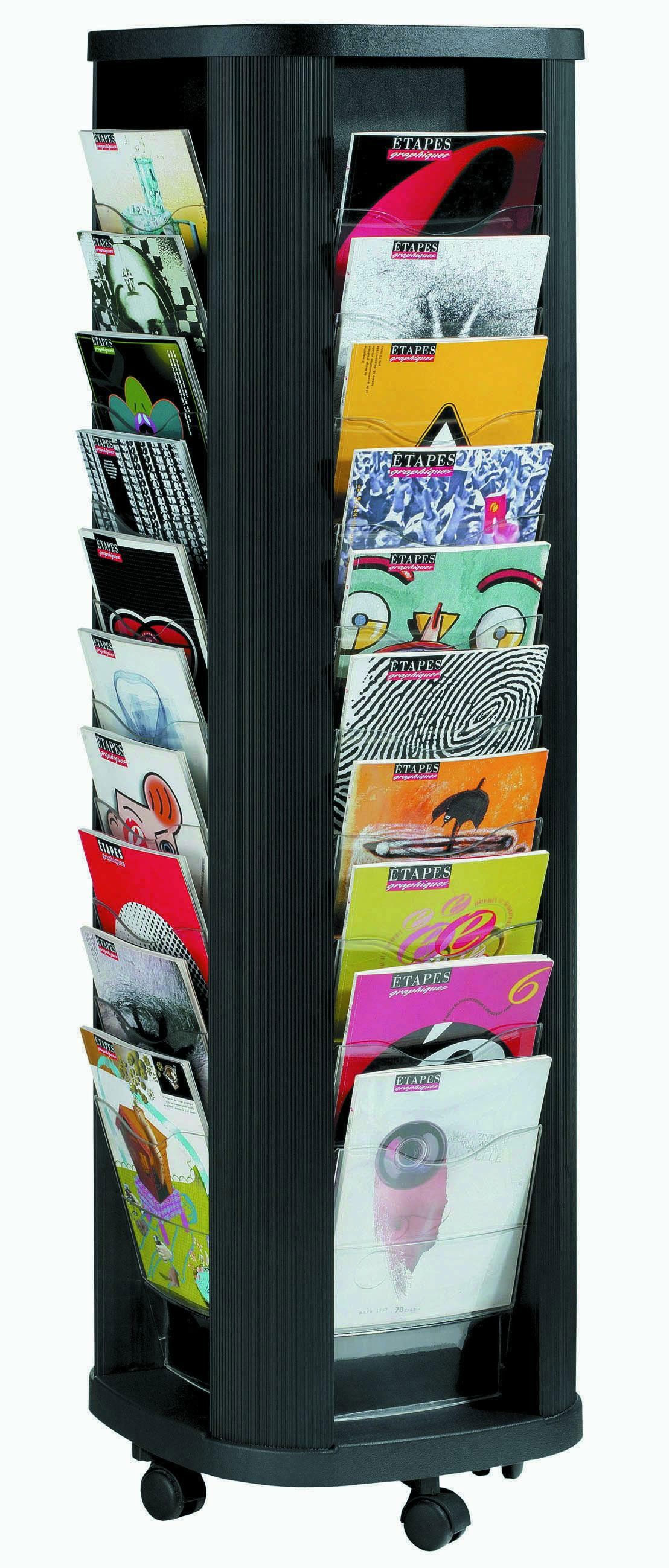 Porte brochure A4 sur pied ROTABLACK40
