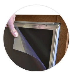 Chevalet stop trottoir affiche et ardoise A1