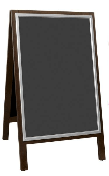 Chevalet stop trottoir affiche et ardoise A1