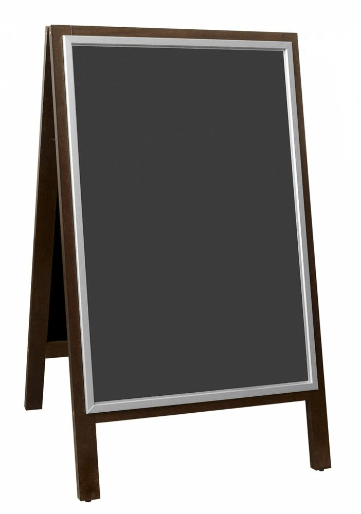 Chevalet stop trottoir affiche et ardoise A1