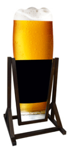 Chevalet stop trottoir ardoise BIERE 2F