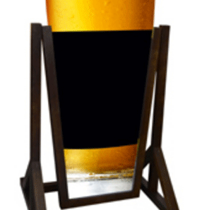 Chevalet stop trottoir ardoise BIERE 2F