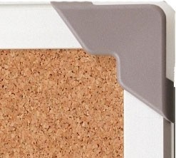 Tableau liège aggloméré 90 x 120 cm cadre PVC