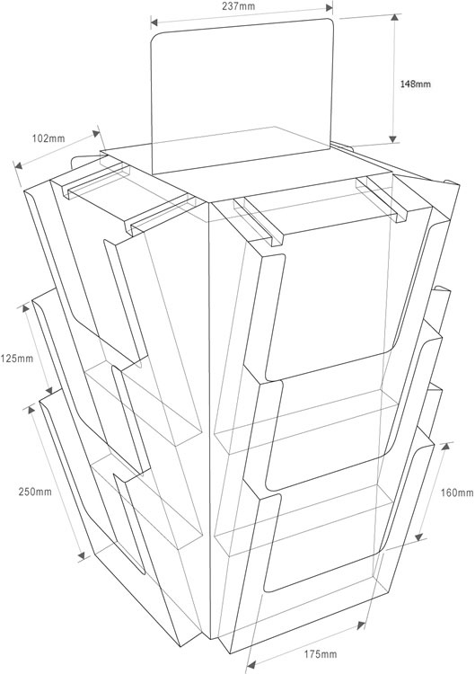 Porte brochure A4 ROTATION12