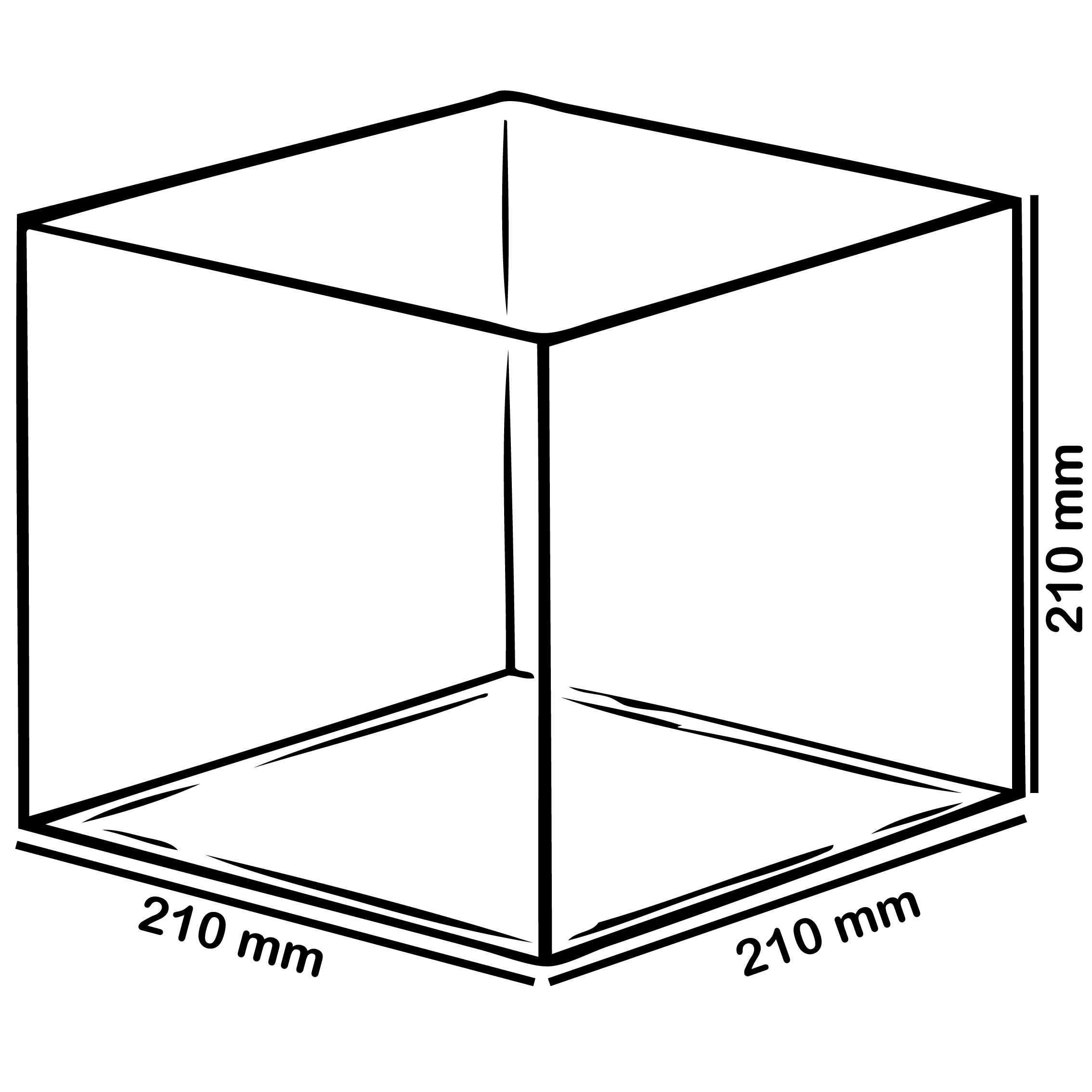 Cube d'agencement PLEXI 21 x 21 x 21 cm