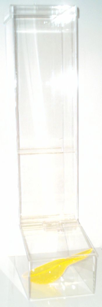 Installation distributeurs rectangulaires magasin vrac Distributeur alimentaire rectangulaire transparent grand modèle