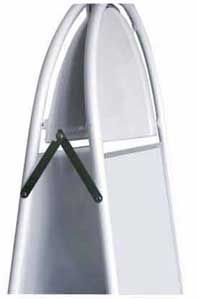 Finitions époxy noir vs blanc Charnière avec finitions laquage époxy du chevalet a1 métal