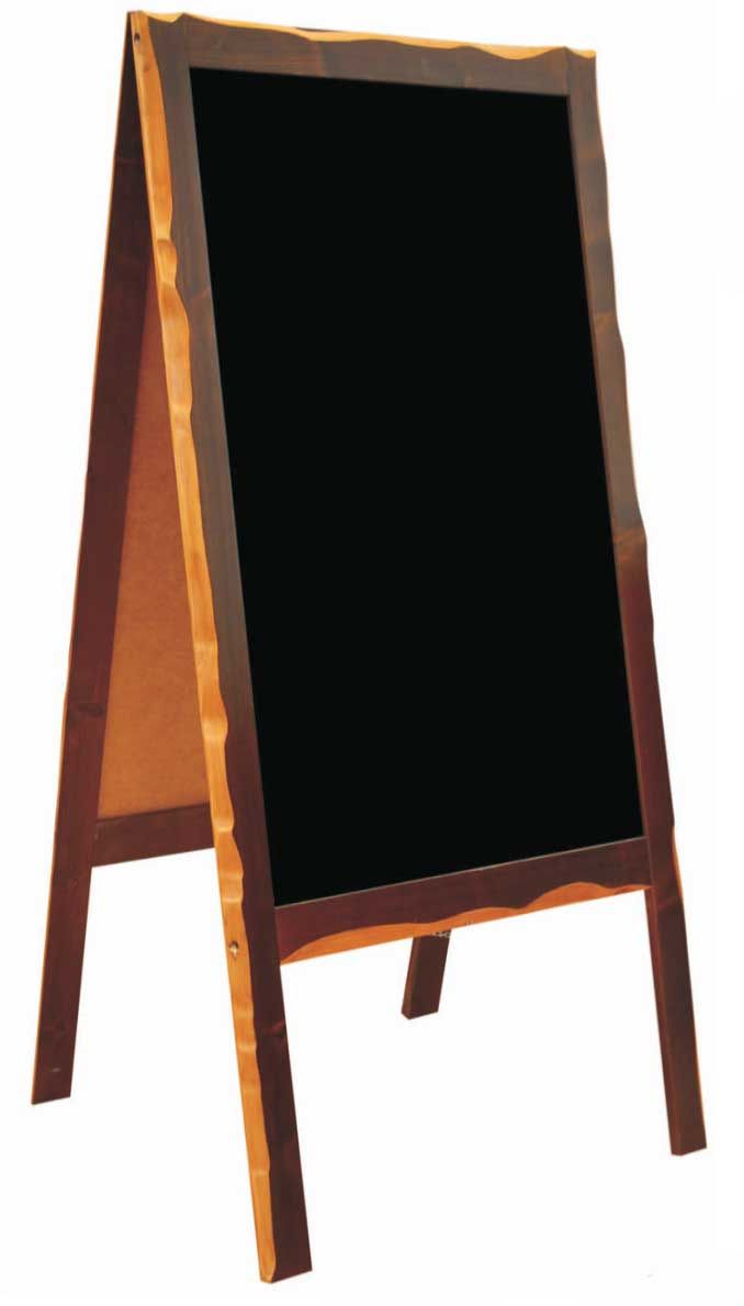 Bois natruel massif de 35 mm d'épaisseur d'un chevalet ardoise