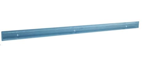 Réglette fixation murale pour distributeurs Réglette de fixation murale plexiglas horizontale installée pour montage de plusieurs distributeurs alimentaires rectangulaires professionnels