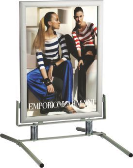 Qualité affichage chevalet A0 format professionnel - P&P Chevalet stop trottoir A0 double face avec affiches couleur haute définition protégées antireflet