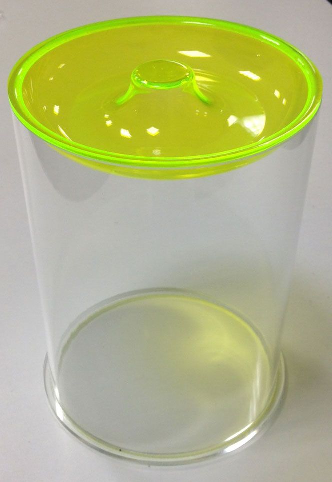 Boîtes alimentaires plexiglas professionnelles Gamme complète de boîtes alimentaires transparentes en plexiglas avec couvercles colorés pour confiserie et pâtisserie professionnelle