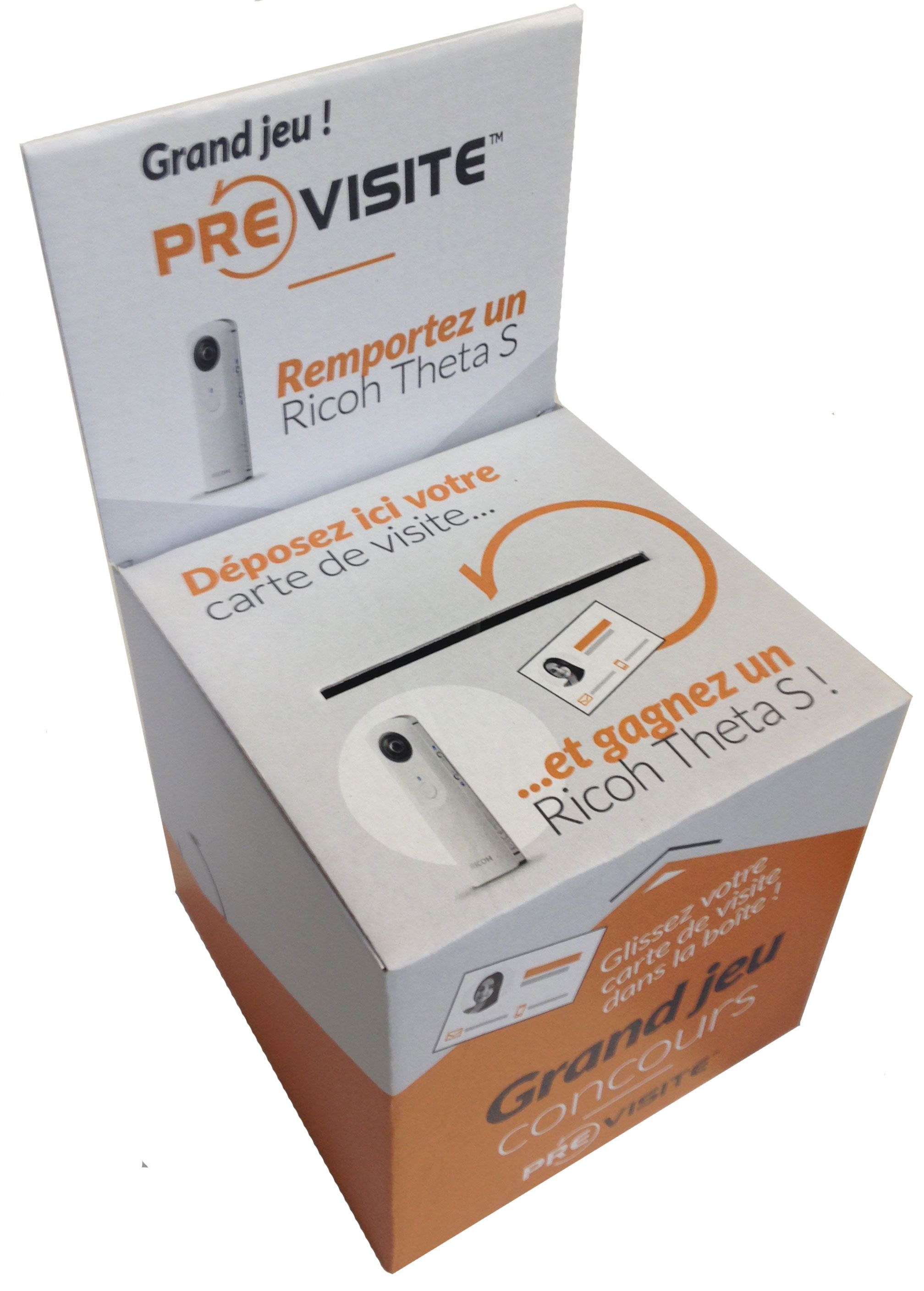 Urne carton haute autoportante Urne carton haute sur pied 90cm autoportante hall entrée salon professionnel sans table