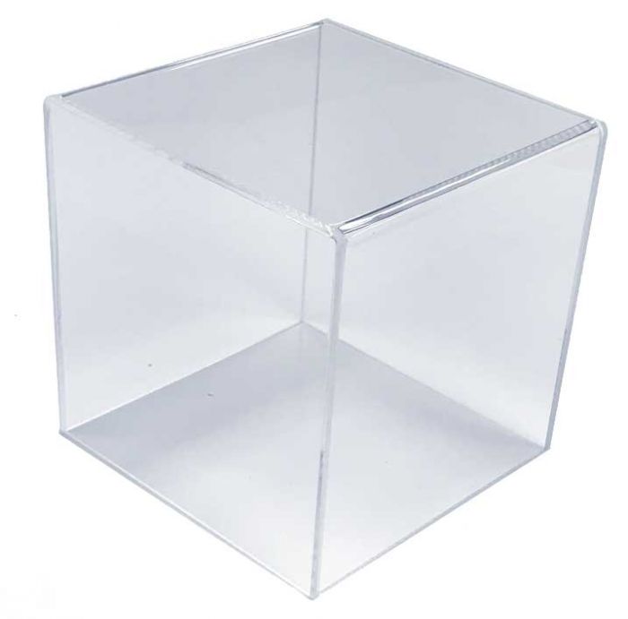 Cube Carré En Plastique Acrylique Transparent Petite Boîte