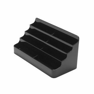 Porte carte de visite noir 8 compartiments PPBLK8 de coté