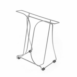 Porte brochures A4 métal chromé 1 bac de travers