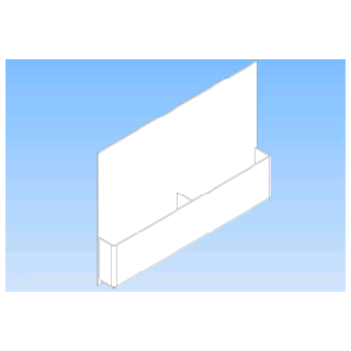 Porte document double A4 suspendu par câble