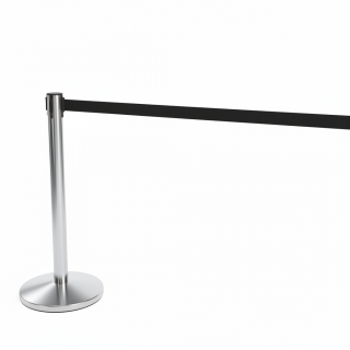 Poteau de guidage à sangle rétractable noire 940