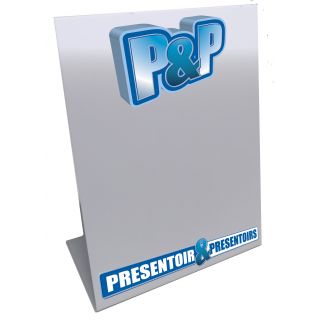 Chevalet de comptoir A5 portrait PILA5 personnalisé