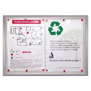 Cadre vitrine ADRA 2A4 avec visuel