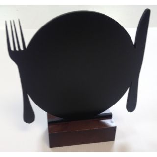 Chevalet de table ardoise assiette