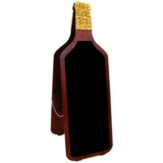 Chevalet stop trottoir ardoise BOUTEILLE de coté