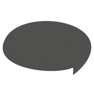 Tableau bulle gris en verre trempé