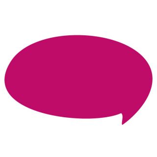 Tableau bulle rose en verre trempé