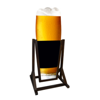 Chevalet stop trottoir ardoise BIERE 2F