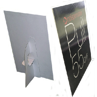 Chevalet carton A4 personnalisé PLAT4