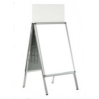 Chevalet stop trottoir CLASA1 enseigne avec panier