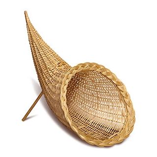 Plateau de présentation en osier 50 x 37 cm avec poignées