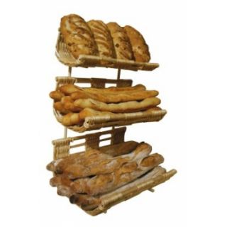 Plateau de présentation en osier 50 x 37 cm avec poignées