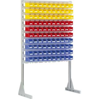 Rayonnage avec 100 bacs à bec 0.9 litre Futura