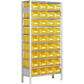 Rayonnage avec 36 bacs à bec 7 litres Systembox