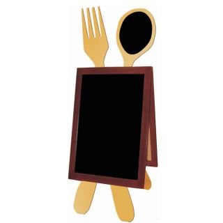 Chevalet stop trottoir ardoise COUVERT