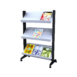 Porte brochures A4 sur pied PAP9TG avec documents